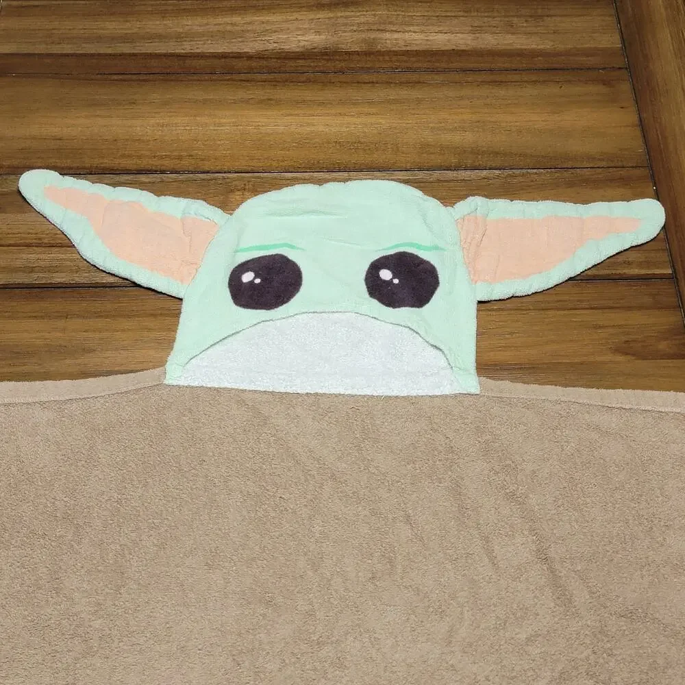 Star Wars Grogu Terry Cloth Hooded Kids Towel 24